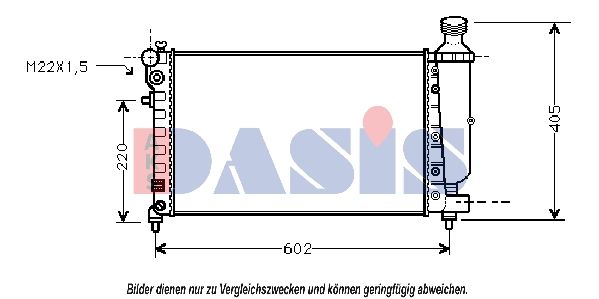 Kühler, Motorkühlung AKS DASIS 061070N