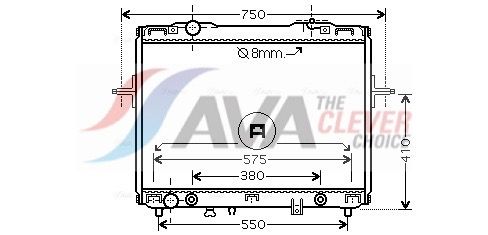 Kühler, Motorkühlung AVA QUALITY COOLING KA2057