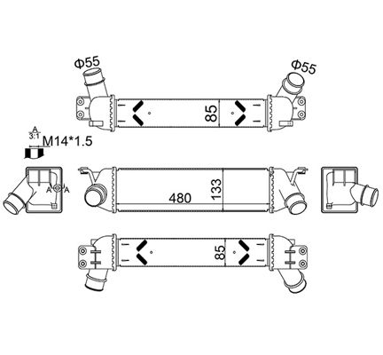 Ladeluftkühler HART 630 301
