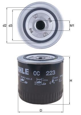 Ölfilter KNECHT OC 223