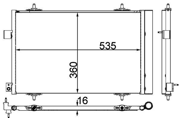 Kondensator, Klimaanlage MAHLE AC39000P