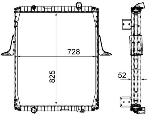 Kühler, Motorkühlung MAHLE CR2091000P