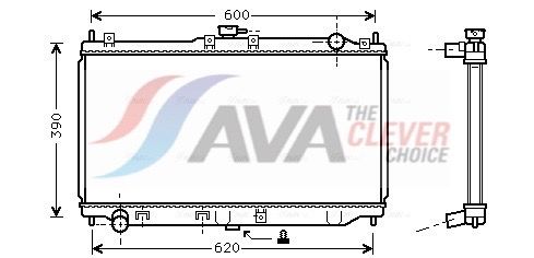 Kühler, Motorkühlung AVA QUALITY COOLING MZ2138