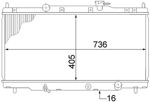Kühler, Motorkühlung MAHLE CR1459000S