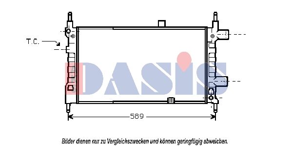 Kühler, Motorkühlung AKS DASIS 150620N