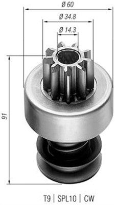 Ritzel, Starter MAGNETI MARELLI 940113020022