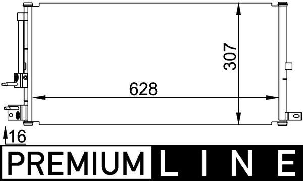 Kondensator, Klimaanlage MAHLE AC694000P