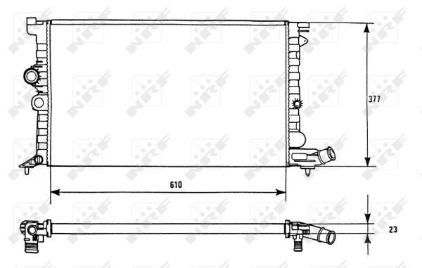 Kühler, Motorkühlung NRF 58946
