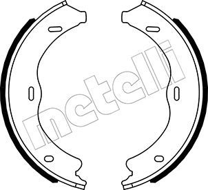 Bremsbackensatz, Feststellbremse METELLI 53-0507