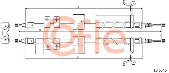 Seilzug, Feststellbremse COFLE 10.5345