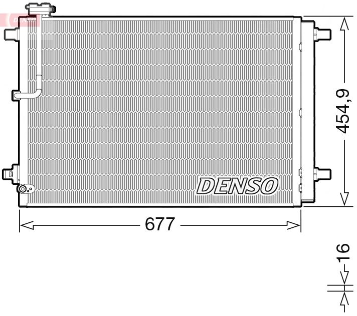 Kondensor, klimatanläggning DENSO DCN02046