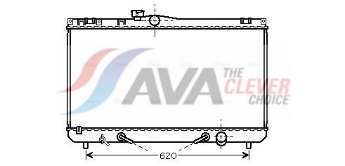 Kühler, Motorkühlung AVA QUALITY COOLING TO2422
