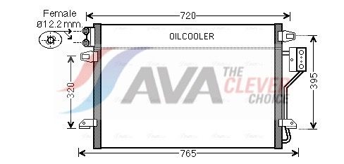 Kondensator, Klimaanlage AVA QUALITY COOLING CR5106