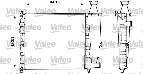 Kühler, Motorkühlung VALEO 816555