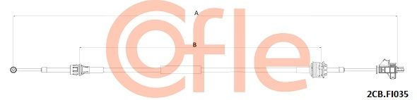 Seilzug Schaltgetriebe COFLE 2CB.FI035