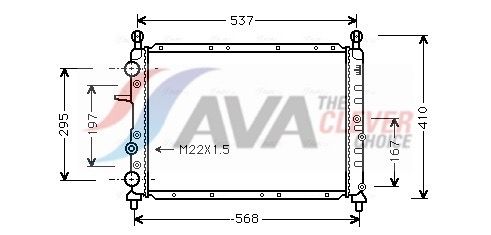 Kühler, Motorkühlung AVA QUALITY COOLING FTA2094