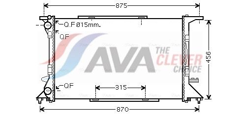 Kühler, Motorkühlung AVA QUALITY COOLING AI2306