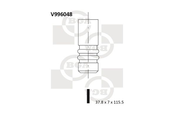 Auslassventil BGA V996048
