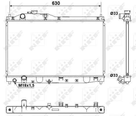 Kühler, Motorkühlung NRF 53180