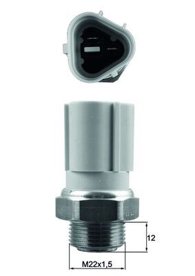 Temperaturschalter, Kühlerlüfter MAHLE TSW57