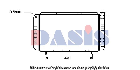 Kühler, Motorkühlung AKS DASIS 180480N