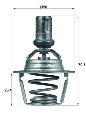 Thermostat, Kühlmittel MAHLE TX6686D