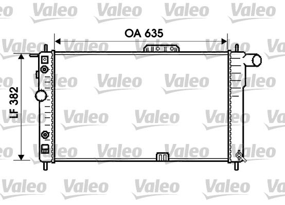 Kühler, Motorkühlung VALEO 734596