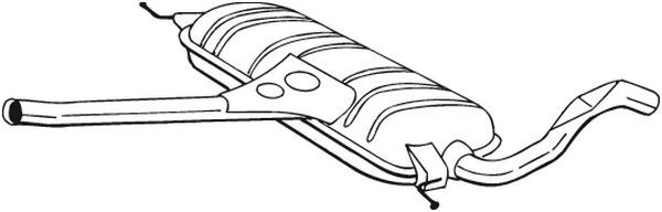 Mittelschalldämpfer BOSAL 282-543