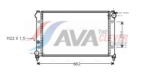 Kühler, Motorkühlung AVA QUALITY COOLING STA2005