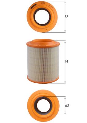 Luftfilter MAHLE LX1275