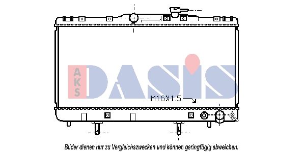 Kühler, Motorkühlung AKS DASIS 210710N