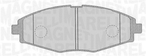 Bremsbelagsatz, Scheibenbremse MAGNETI MARELLI 363916060164
