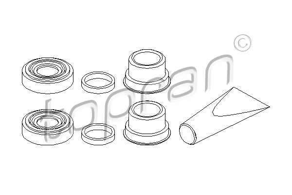 Reparatursatz, Bremssattel TOPRAN 202 451