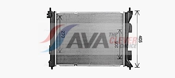 Kühler, Motorkühlung AVA QUALITY COOLING KA2343