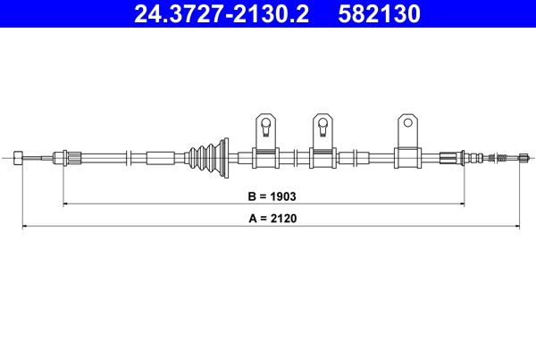 Seilzug, Feststellbremse ATE 24.3727-2130.2