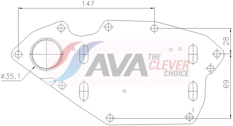 Ölkühler, Motoröl AVA QUALITY COOLING RT3697