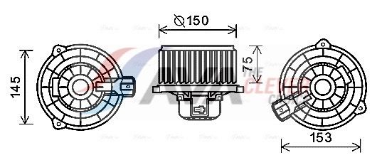 Innenraumgebläse AVA QUALITY COOLING KA8243
