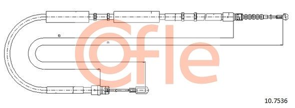 Seilzug Feststellbremse COFLE 10.7536