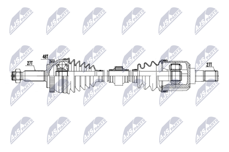 Antriebswelle (Gelenkwelle) NTY NPW-HY-654