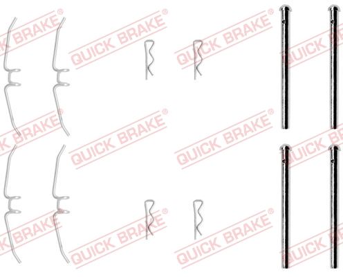 Tillbehörssats, skivbromsbelägg QUICK BRAKE 109-0901
