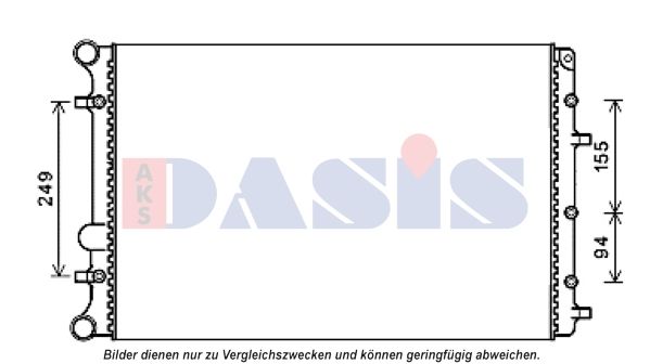 Kühler, Motorkühlung AKS DASIS 040056N