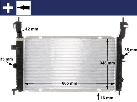 Kühler, Motorkühlung MAHLE CR2120000S