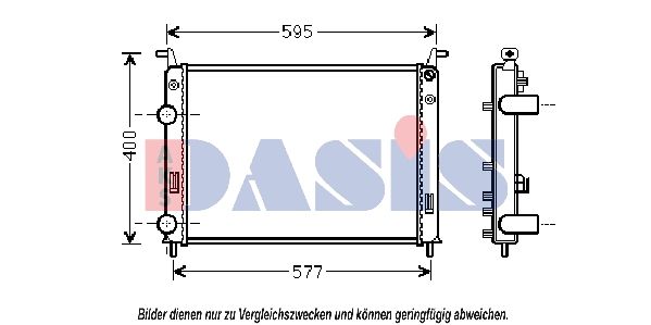 Kühler, Motorkühlung AKS DASIS 080098N