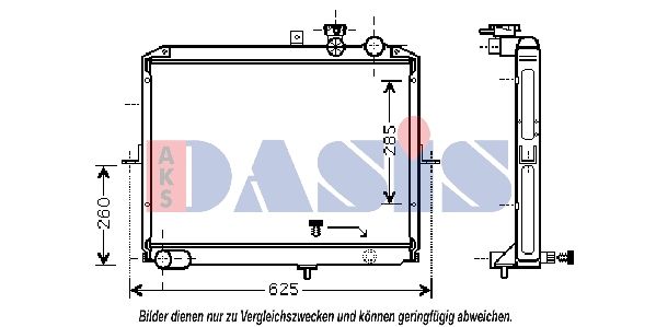 Kühler, Motorkühlung AKS DASIS 510055N