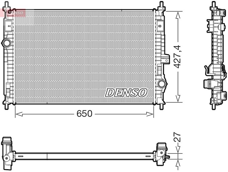 Kühler, Motorkühlung DENSO DRM20048
