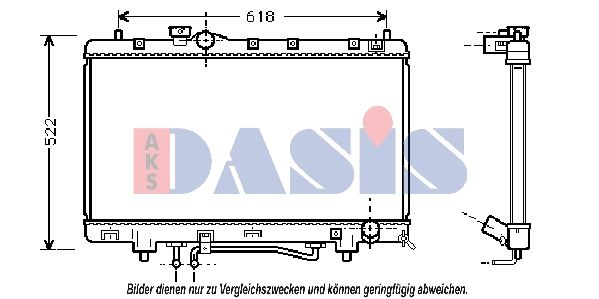 Kühler, Motorkühlung AKS DASIS 213880N