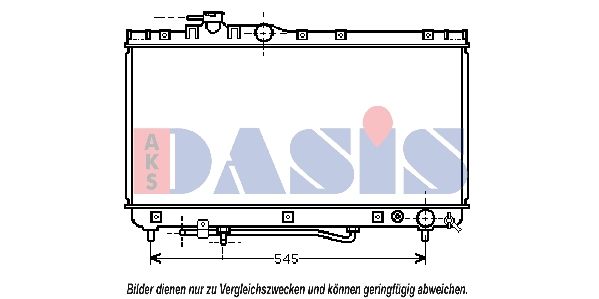 Kühler, Motorkühlung AKS DASIS 210101N