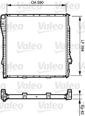 Kühler, Motorkühlung VALEO 734894