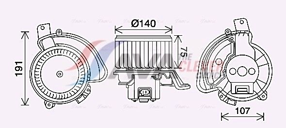 Innenraumgebläse AVA QUALITY COOLING AL8155