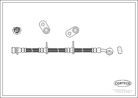 Bremsschlauch CORTECO 19032987